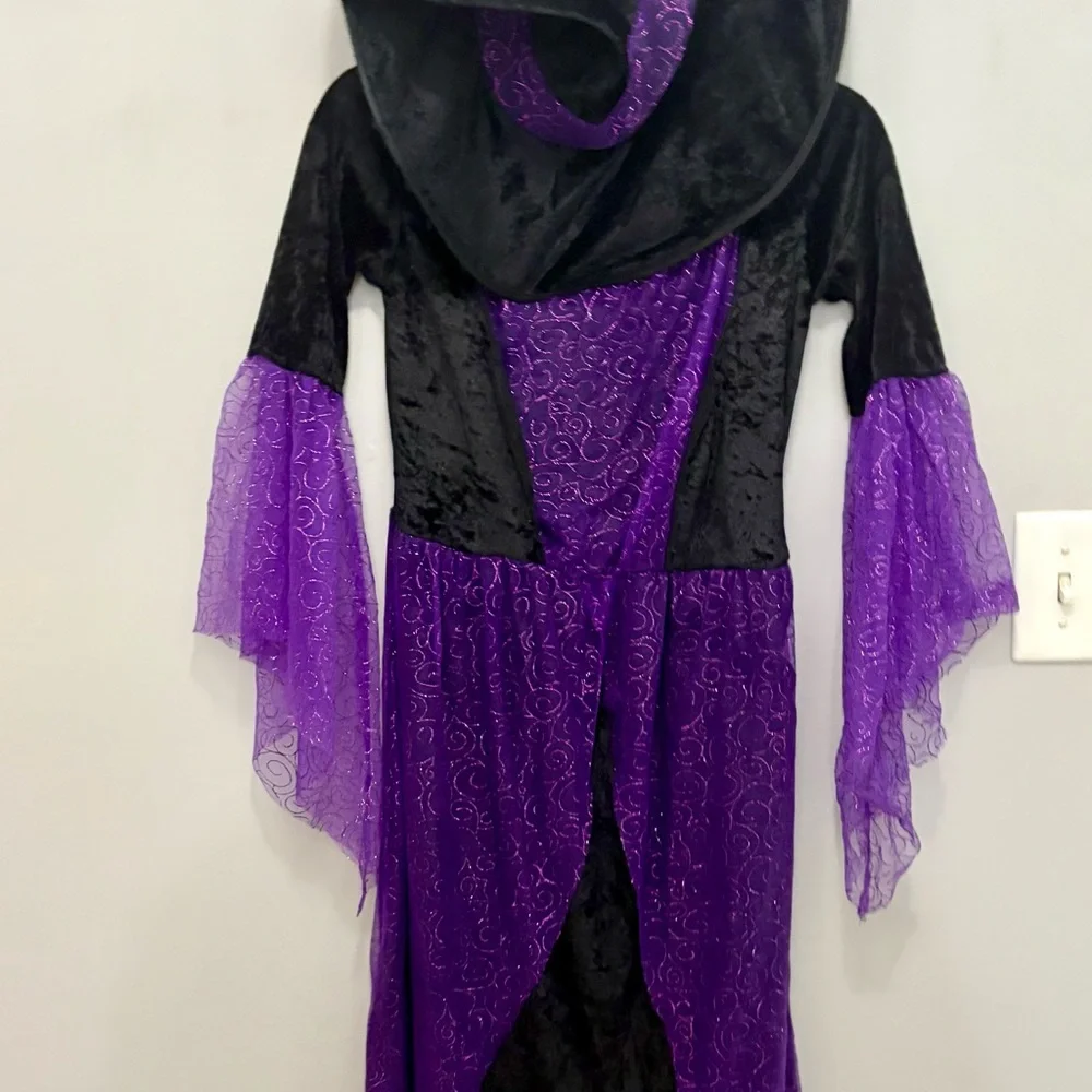 Enchanting Black and Purple Kids Halloween Costume